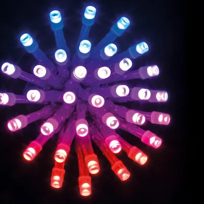 Obrázek produktu pro Vánoční venkovní řetěz, barevný, 100 LED