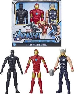 Produktbild von Hasbro F5291 - Marvel Avengers - Titan Heroes Actionsfiguren - Set