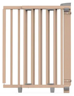 Productafbeelding van Geuther Deurbeveiligingshek, uitschuifbare barrière, helder gelakt hout - 58 x 93 cm