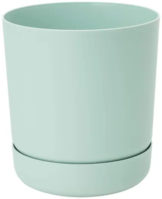 Produktbild von Omgoods – Stilvoller Blumentopf mit Ablauflöchern und Wasserreservoir, 13 cm