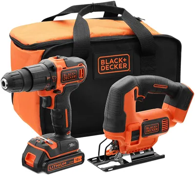 Produktbild von Black & Decker BCK22S1S-QW, Handbohrmaschine, Schwarz, Orange, 1 cm, 1400 RPM, 2,5 cm, 1 cm