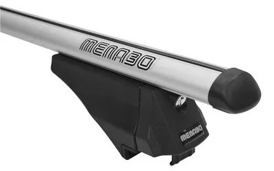 Immagine prodotto di Menabo Tiger Silver | Portapacchi da tetto per Peugeot - 3008 (2016-2020) - Alluminio - Lunghezza 120 cm - Capacità di carico 75 kg - Confezione da 2