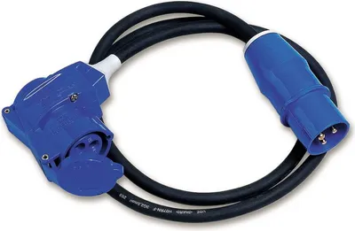 Produktbild von Adapterleitung CEE/CEE-Winkelkupplung 1,5 m 150 cm, 3 x 2,5 mm²