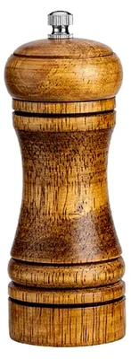 Produktbild von Manuelle Holz Pfeffermühle mit einstellbarem Mahlwerk für Meersalz, 5 Zoll