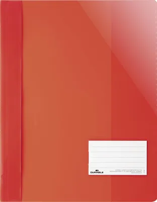 Produktbild von DURABLE Sichthefter A4+ Beschriftungsfenster 90x57 mm, 269003 rot