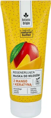 Produktbild von Ideepharm Botanic Haarmaske Mango & Keratin 200 ml – Intensive Regeneration für strapaziertes Haar