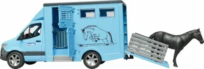 Immagine prodotto di Bruder Mercedes Benz Sprinter Tiertransporter, mit 1 Pferd, Modellfahrzeug, Fahrzeug, Spielzeug, 2674