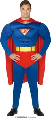 Produktbild von Superheld Mutiger Abenteurer Strahlendes Kostüm Kraftvoller Held Comicfigur Perfekt Für Karneval Ideal Für Ihre Nächste Feier Fasching Comic, Größe: 48 - 50 (M) Farbe: Rot