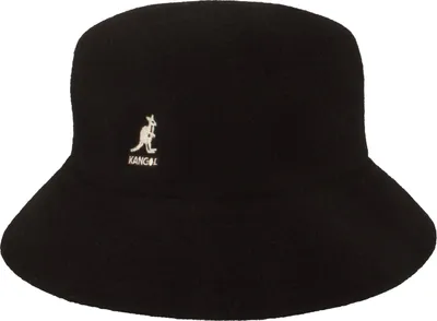Kangol Bucket Hut Wool Lahinch in schwarz
