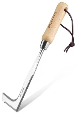 Immagine prodotto di Estirpatore per erbacce - 30 cm - Acciaio inossidabile con manico in legno