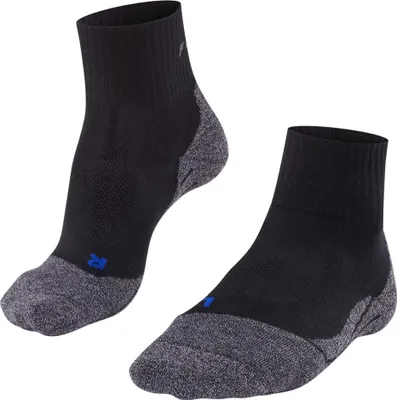 Image de FALKE Chaussettes de sport pour hommes - TK2 Short Cool, chaussettes de trekking et de randonnée, unies Noir 42-43