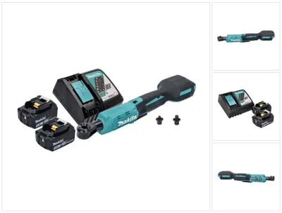 Produktbild von Makita DWR 180 RM Akku Ratschenschrauber 18 V 47,5 Nm 1/4" 3/8" + 2x Akku 4,0 Ah + Ladegerät