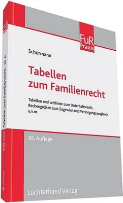 Produktbild von Schürmann, H: Tabellen zum Familienrecht