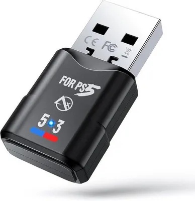 Image de Adaptateur gaming Bluetooth 5.3 pour PS5, PS4 et Switch - Adaptateur audio sans fil à faible latence