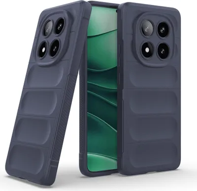 Produktbild von Handy Hülle für Xiaomi Redmi Note 14 Pro 5G Grip Case Cover Schutzhülle Softgrip Farbe: Dunkelblau