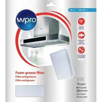 Obrázok produktu pre Wpro 484000008527, Filter odsávača pár, 470 mm, 970 mm, 1 kusov, 30 mm, 300 mm