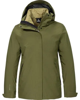 Image de Veste d'hiver 3 en 1 Schöffel, modèle Tamina, pour femmes, couleur olive, taille 42