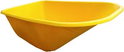 Productafbeelding van Fort Fort Bak SMB-100 kunststof kruiwagenbak 100 liter geel