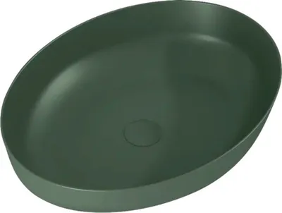 Produktbild von Jungborn Aufsatzwaschbecken 520 x 395 mm forrest grün matt