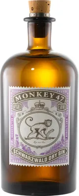 Produktbild von Monkey 47 Schwarzwald Dry Gin, Spirituose, Alkohol, Flasche, 47 %, 500 ml, 70800100
