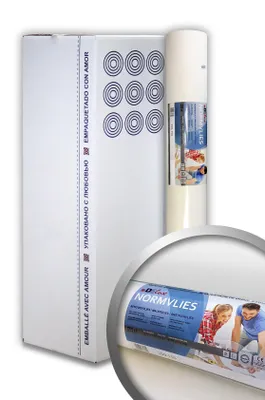 Produktbild von NORMVLIES 150 g Renoviervlies glatte Vliestapete 1 Karton 9 Rollen weiß 168,75m2