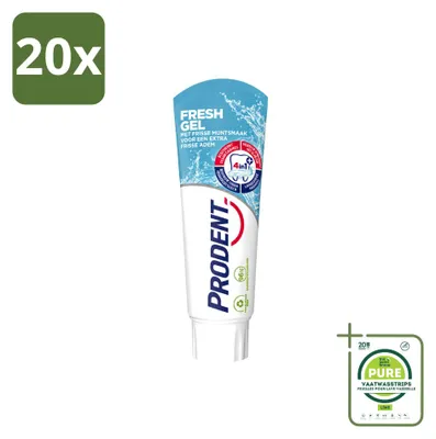 Produktbild von 20 x Prodent Fresh Gel Tandpasta - 75 ml - Großpackung - 20 Stücke