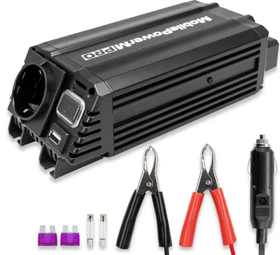Obrázok produktu pre HEYNER® Napájací menič 12V na 230V, 300 W trvalý výkon, 600 W špičkový výkon