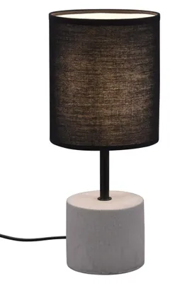 Zdjęcie produktu dla Lampa stołowa BEN szaro-czarna 1xE14x25W tkanina wym:35x15x15cm IP20 RL