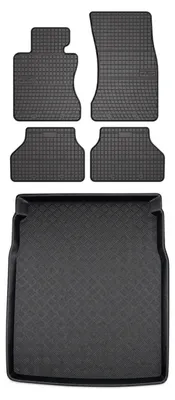 Obrázok produktu pre Gumové autokoberce SolidPRO + vaňa kufra pre: BMW rad 5 E60 2003-2010 sedan 5 ks