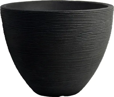 Produktbild von Rillentopf rund 31cm - Farbe: anthrazit