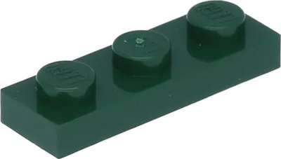 Zdjęcie produktu dla Lego® 1x3 płytka 3623 - 100 elementów ciemnozielony