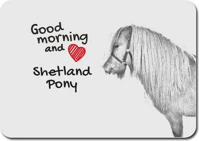Produktbild von Shetlandpony - Mauspad mit Druck, personalisiertes Mauspad mit Pferd, einzigartiges Gadget für Büroangestellte von Art-Dog.