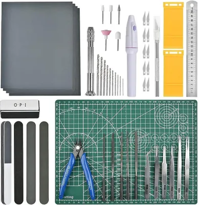 Produktbild von Professionelles 43-teiliges Gundam-Modellwerkzeug-Set Hobby-Bauwerkzeuge Bastelset Gundam Modeler Grundlegende Werkzeuge für den grundlegenden Modellbau, die Reparatur und die Befestigung