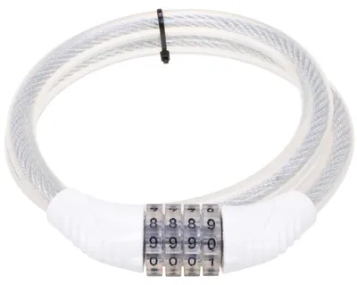 Produktbild von Geschütztes Zahlenschloss mit 4 Ringen Ø12 x 800 mm Stahlseil
