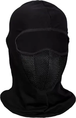 Obrázek produktu pro Jumada's – Stylová kukla s čepicí pod helmu – Kukla pro motocyklisty – Zimní čepice, maska na obličej, lyžování – Černá