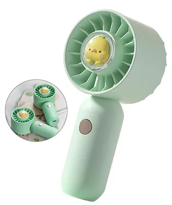 Produktbild von Kleiner Tischventilator USB aufladbar 3 Modi 500mAh Akku tragbar Handventilator für Zuhause und Outdoor Aktivitäten