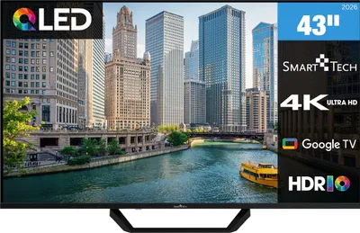 Produktbild von Smart Tech 43QG06V2 QLED Fernseher 43 Zoll Google TV - HDR Smart TV mit 4K UHD, Bluetooth (2026)