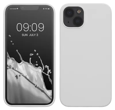 Produktbild von kwmobile Handyhülle für iPhone 13 Hülle, für iPhone 13 Case - Hülle Silikon - kabelloses Laden - Weiß matt