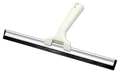 Immagine prodotto di Spazzola per vetri – Panno per la pulizia delle finestre con manico in plastica, 30 cm, bianco