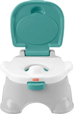 Produktbild von Fisher-Price 3-in-1 Töpfchen, Trainingstoilettenring und Fußbank