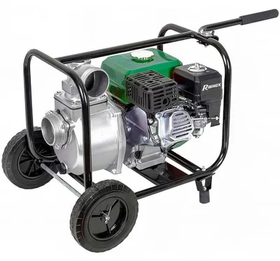 Image de Motopompe sur Roues 212CC 60m3/h - 25,72 kg - Performance Élevée et Mobilité - D-Work