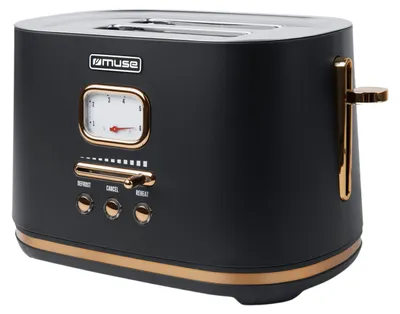 Produktbild von Muse MS-130 BC, 2 Scheibe(n), Schwarz, Messing, Edelstahl, Tasten, Niveau, 1000 W, 220 - 240 V