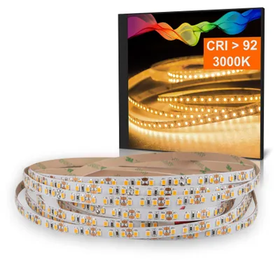 Produktbild von LED Strip 2835 Warmweiß (3000K) CRI 92 72W 5 Meter 12V IP20