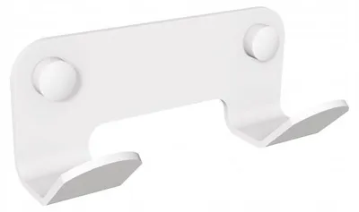 Imagen del producto de Andex TECHNIC, ganchos para baño, 2 unidades, color blanco