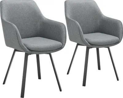 Produktbild von tectake® Drehbarer Armlehnstuhl Alicon gepolstert 57 x 59 x 88 cm