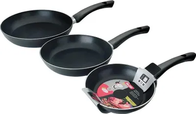 Produktbild von Ibili Indubasic 18-22-26 Cm Pfannenset Silber  Silber One Size