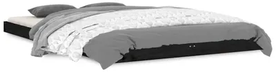 Immagine prodotto di vidaXL Letto in legno massiccio nero 120x190 cm pino