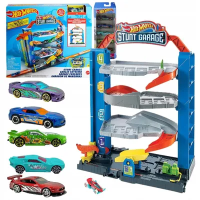 Produktbild von Hot Wheels City Parkhaus mit Aufzug + 5 Autos