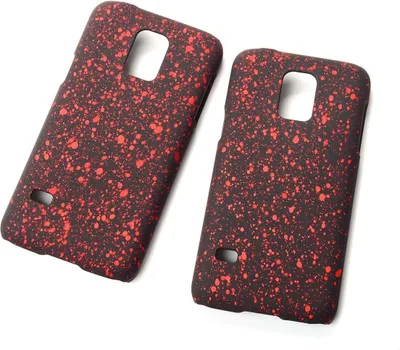 Produktbild von Handy Hülle Schutz Case Bumper Schale für Samsung Galaxy S5 Mini 3D Sterne Rot