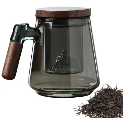 Productafbeelding van Teetasse met deksel en filter van borosilicaatglas, 500ml